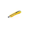 Ніж 18 мм ABS пластик з металевою напрямною кнопковий фіксатор 3 леза MASTERTOOL GM (17-0101)