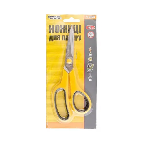 Ножиці для паперу 195 мм MASTERTOOL GM (17-1195)