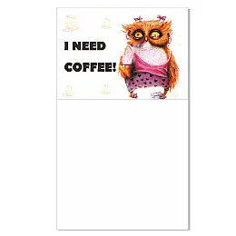 Блокнот на магніті I need coffee "Сова" Jumbi Kt30072103 30 листів