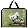 Папка-портфель YES FC на молнии с тканевыми ручками Jurassic World хаки (492242)