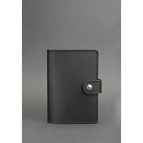 Кожана обкладинка для паспорта BlankNote 3.0 Чорна (BN-OP-3-g)