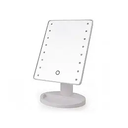 Настільне дзеркало з підсвіткою 16 LED Mirror Біле