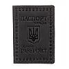 Кожаная обложка для паспорта европейского качества Shvigel 16132 Серый (16132)