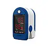 Пульсоксиметр Heal Force Fingertip Pulse Oximeter Синій + багаторазова чорна маска в подарунок (0227)