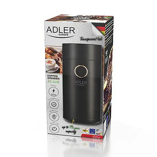 Электрокофемолка Adler 4446 black gold