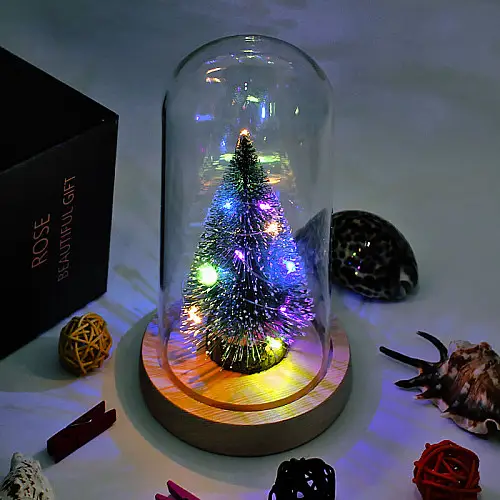 Ёлка в колбе 24К Lesko KY-4646 Цветной свет с LED подсветкой