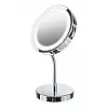 Зеркало косметическое Adler AD 2159 LED 3x Zoom Silver