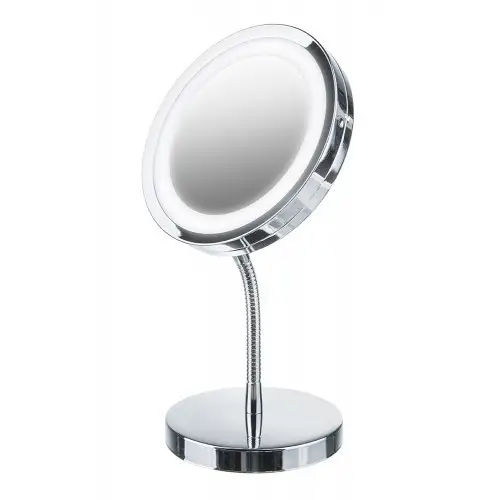 Зеркало косметическое Adler AD 2159 LED 3x Zoom Silver