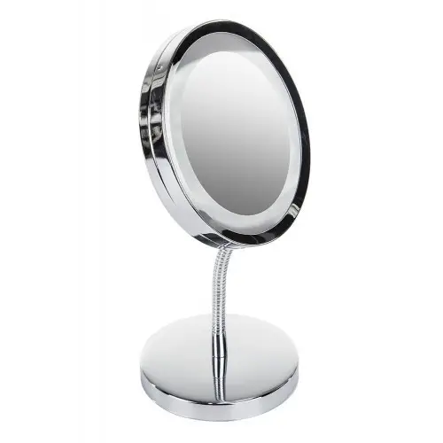 Зеркало косметическое Adler AD 2159 LED 3x Zoom Silver