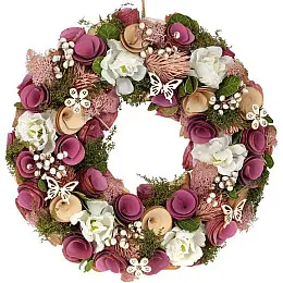 Декоративний підвісний вінок Cream Magnolia Ø33см Bona DP118237