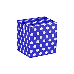 Бумага упаковочна PPW PAPER Lesko PZ001 Синій Сріблястий Горошок 50*70 см