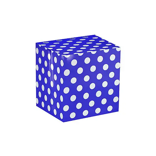 Бумага упаковочная PPW PAPER Lesko PZ001 Синий Серябрянный Горох 50*70 см