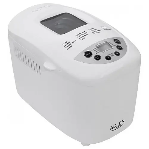 Хлебопечка для дома 15 программ Adler AD 6019 белая