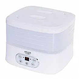 Электросушка для овощей фруктов грибов Adler AD 6658 White
