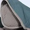 Електрична простирадло Lesko J-002 180*120 см Blue з подвійним підігрівом від мережі 220 вольт