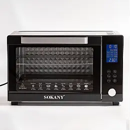 Духовка настольная электрическая Sokany SK-10011 объемом 50л с таймером черный (SK10011)