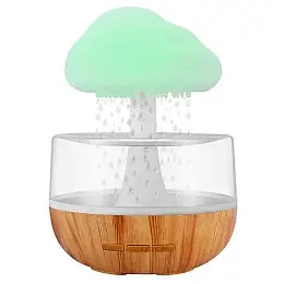 Увлажнювач повітря RIAS Облако RGB з ефектом дощу 300ml Коричневий (3_04347)