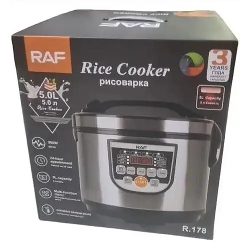 Мультиварка RAF R.178 5L 900W Silver-Black