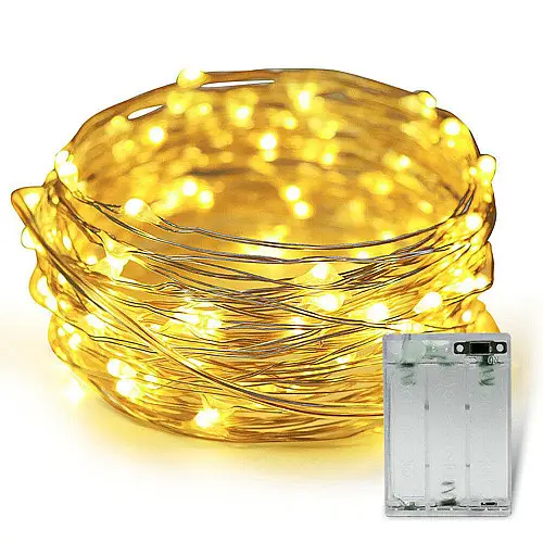 Світлодіодна гірлянда Led нитка Крапля роси 10 м 100 led на батарейках