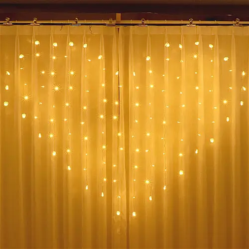 Світлодіодна гірлянда Led штора серце 138 led 8 режимів