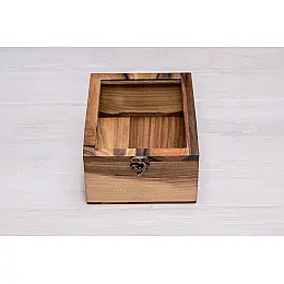 Сувенірна дерев'яна коробка для подарунків ecoWalnut 180x141x82 мм