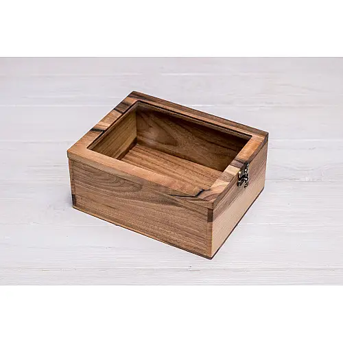 Сувенирный деревянный бокс для подарков ecoWalnut 180x141x82 мм