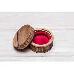 Шкатулка для весільних обручок та ювелірних виробів ecoWalnut