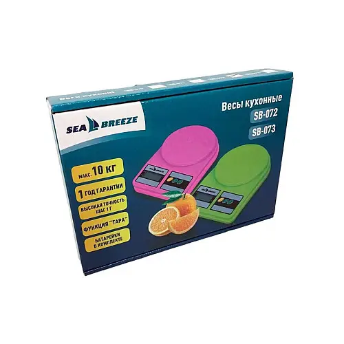 Весы кухонные электронные SeaBreeze SB-073 до 10 кг Салатовый