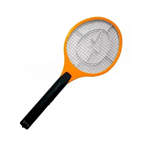 Електрична мухобійка Mosquito Rechargeable hitting Swatter Чорно-оранжева