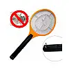 Електрична мухобійка Mosquito Rechargeable hitting Swatter Чорно-оранжева
