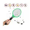 Електрична мухобійка Mosquito Rechargeable hitting Swatter Чорно-зелена