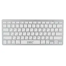 Бездротова клавіатура UKC BK3001 Bluetooth Silver (np2_7474)