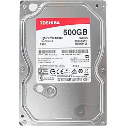 Накопичувач HDD SATA 500GB Toshiba P300 7200rpm 64MB (HDWD105UZSVA)