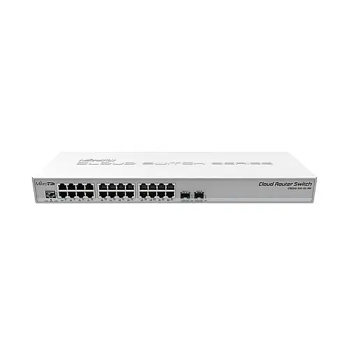 Комутатор MikroTik CRS326-24G-2S+RM (24x1G, 2xSFP+, L3)