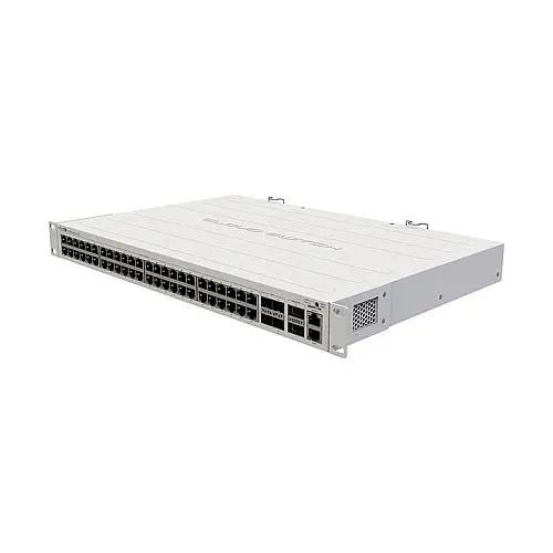 Комутатор MikroTik CRS354-48P-4S+2Q+RM (48xGE PoE+, 4xSFP+, 2xQSFP+, 750W макс, L3)