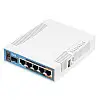Бездротовий маршрутизатор Mikrotik hAP AC RB962UiGS-5HacT2HnT (AC, 720MHz/128Mb, 5x10/100/1000 Ethernet портів, 1xSFP, 2,5 dBi)