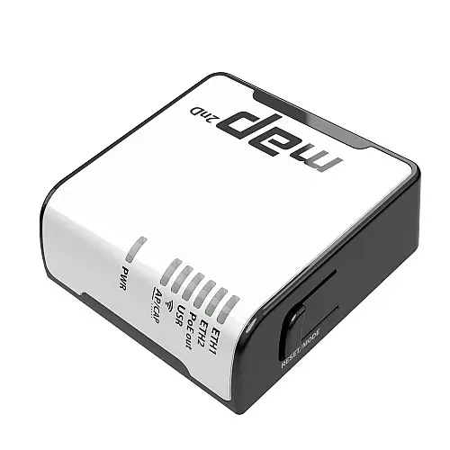 Точка доступу Mikrotik mAP2nD (RBmAP2nD) (N300, 2xFE, 1x micro USB, 1,2 dBi, PoE)