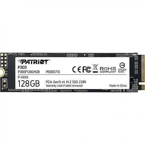 Накопичувач SSD 128GB Patriot P300 M.2 2280 PCIe NVMe 3.0 x4 TLC (P300P128GM28)