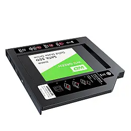 Карман-адаптер Ugreen CM322 9.5мм для підключення 2.5" HDD/SSD SATA 3.0 в ноутбук 70657