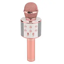 Караоке-микрофон беспроводной WS 858 Rose Gold (au084-hbr)