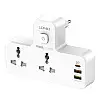 Сетевой разветвитель фильтр LDNIO SC2311 2 розетки 2 USB 3A Type C