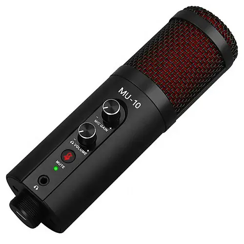 Конденсаторный микрофон студийный Manchez SU-10 со штативом USB Black (3_00987)