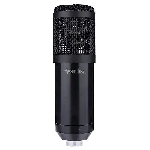Мікрофон студійний Manchez Siren X1 зі стійкою пантограф та поп-фільтром USB Black (3_00988)