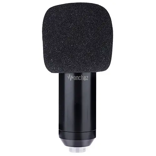 Мікрофон студійний Manchez Siren X1 зі стійкою пантограф та поп-фільтром USB Black (3_00988)