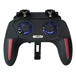 Бездротовий геймпад триггер з вентилятором XO H10 Dual Fan Charging на 2500 mAh Чорний