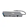 USB-хаб XON SmartHub 13 в 1 Ethernet VGA 2xHDMI 3.5 Audio SD/TF 2xType-C 2xUSB3.0 2xUSB2.0 Серый (XUCHP134322G 5290)