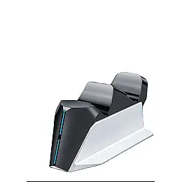 Зарядка для джойстика PS5 BebonCool для PlayStation 5 PS5 DualSense на 2 геймпада з LED підсвіткою P5 Білий