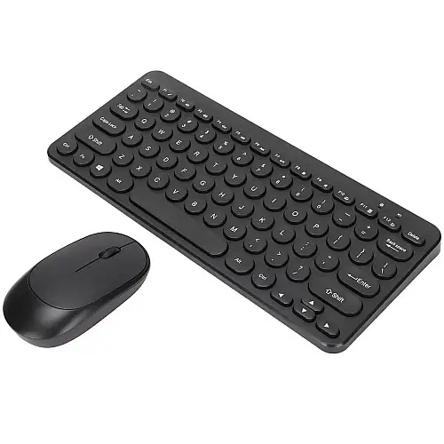 Комплект беспроводной клавиатура с мышью RIAS 8887 Black (3_04409)