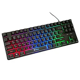 Клавиатура проводная RIAS DX750 с RGB подсветкой USB Black (3_04474)