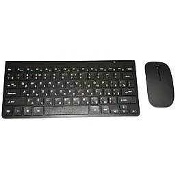 Комплект беспроводной клавиатура с мышью RIAS K108 Black (3_04574)